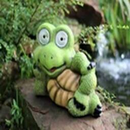 EONLION Large Solar Powered Garden Ornament Tortoise Turtle Lamp in Green - thumbnail 3