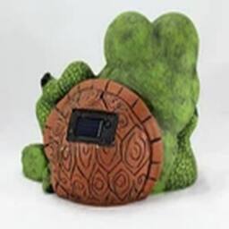 EONLION Large Solar Powered Garden Ornament Tortoise Turtle Lamp in Green - thumbnail 5