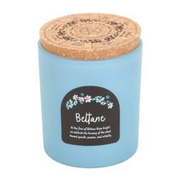 Something Different Wheel Of The Year Orange Blossom Beltane Candle in Blue