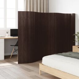 Berkfield Home Room Divider Dark Brown 165x800 cm Bamboo - thumbnail 1