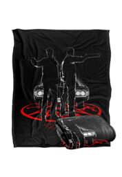 Warner Brothers Supernatural Silhouettes Silky Touch Super Soft Throw Blanket in White - thumbnail 2
