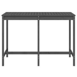 Berkfield Home Garden Table Grey 159.5x82.5x110 cm Solid Wood Pine - thumbnail 4