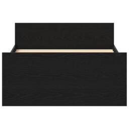 Berkfield Home Durable Bed Frame without Mattress Black Oak 90x190 cm Engineered Wood - thumbnail 5