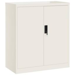 Berkfield Home File Cabinet White 79x40x90 cm Steel - Size: 79 x 40 x 90 cm - thumbnail 1