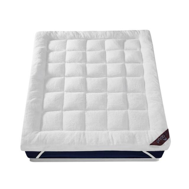 GAVENO CAVAILIA 10CM Teddy Mattress Topper in White - Size: King - image 1