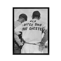 "Artery8 Watching Baseball game Dorothea Lange Framed Canvas Wall Art Print - Size: W18"" x H24""" - thumbnail 1