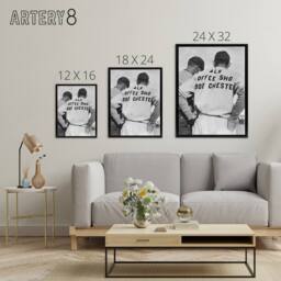 "Artery8 Watching Baseball game Dorothea Lange Framed Canvas Wall Art Print - Size: W18"" x H24""" - thumbnail 4