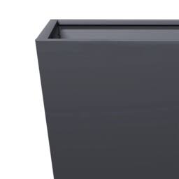 Berkfield Home Durable Garden Planter Anthracite 50x50x50 cm Steel in Dark Grey - Size: 50 x 50 x 50 cm - thumbnail 7