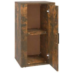 Berkfield Home Sideboard Smoked Oak 40x33x70 cm Engineered Wood in Brown - Size: 40 x 33 x 70 cm - thumbnail 4