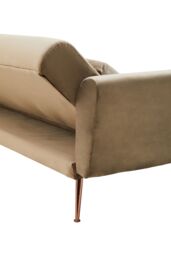 Orsina Comfortable Mink Velvet Sofa Bed, Functional Pull Out Sofa Bed For Livingroom, Modern Style Sofa Bed in Brown - thumbnail 5