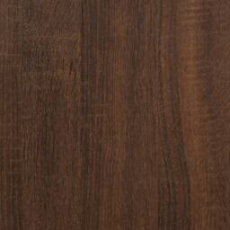 Berkfield Home Side Table Brown Oak 50x46x50 cm Engineered Wood - Size: 50 x 46 x 50 cm - thumbnail 9