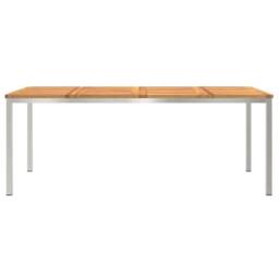 Berkfield Home Outdoor Dining Table 200x90x74.5 cm Solid Wood Acacia in Brown - thumbnail 5
