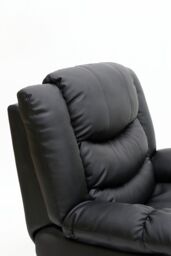 More4Homes Seattle Manual Recliner Armchair Home Lounge Bonded Leather Chair in Black - thumbnail 5