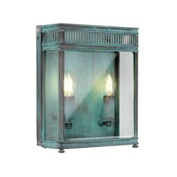 Netlighting Holborn Outdoor Wall Lantern Verdigris IP44 in Green