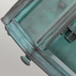 Netlighting Holborn Outdoor Wall Lantern Verdigris IP44 in Green - thumbnail 3