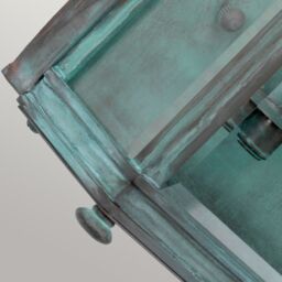 Netlighting Holborn Outdoor Wall Lantern Verdigris IP44 in Green - thumbnail 4