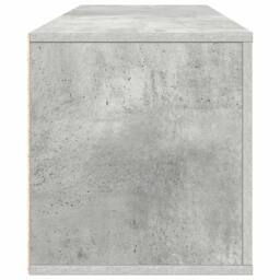 Berkfield Home Wall Shoe Cabinet Concrete Grey 100x35x38 cm Engineered Wood - Size: 100 x 35 x 38 cm - thumbnail 7