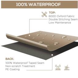 STILVORA Garden Furniture Cover 275 cm Water & UV Resistant in Beige - thumbnail 6