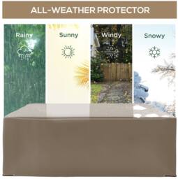 STILVORA Garden Furniture Cover 275 cm Water & UV Resistant in Beige - thumbnail 5