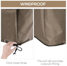 STILVORA Garden Furniture Cover 275 cm Water & UV Resistant in Beige - thumbnail 7