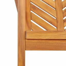 Berkfield Home Elegant 3 Piece Garden Dining Set Solid Wood Acacia in Brown - thumbnail 9