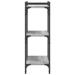 Berkfield Home Bookcase 3-Tier Grey Sonoma 60x30x86 cm Engineered Wood - Size: 60 x 30 x 86 cm - thumbnail 5