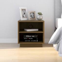 Berkfield Home Bedside Cabinets 2 pcs Honey Brown 40x34x40 cm Solid Wood Pine - Size: 40 x 34 x 40 cm - thumbnail 3