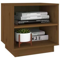Berkfield Home Bedside Cabinets 2 pcs Honey Brown 40x34x40 cm Solid Wood Pine - Size: 40 x 34 x 40 cm - thumbnail 5