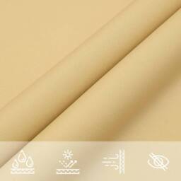 Berkfield Home Sun Shade Sail Sand 3x3x4.24 m 100% Polyester Oxford in Light Sand - thumbnail 7