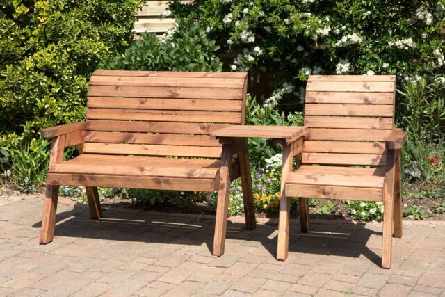 Charles Taylor Trading 3 Seater Companion Set (straight) in Brown