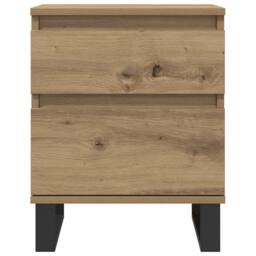 Berkfield Home Bedside Cabinets 2 pcs Artisan Oak 40x35x50 cm Engineered Wood in Brown - Size: 40 x 35 x 50 cm - thumbnail 5