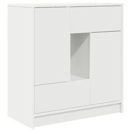 Berkfield Home Sideboard with Drawers & Doors White 70.5x34x74.5 cm - thumbnail 2