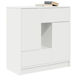 Berkfield Home Sideboard with Drawers & Doors White 70.5x34x74.5 cm - thumbnail 4