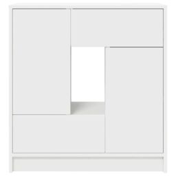 Berkfield Home Sideboard with Drawers & Doors White 70.5x34x74.5 cm - thumbnail 6