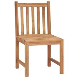 Berkfield Home Beautiful Garden Chairs 2 pcs Solid Teak Wood in Brown - thumbnail 3