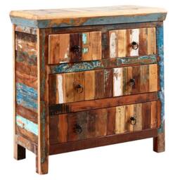 Wyld Haus Seattle Reclaimed Wood 4 Drawer Chest in Brown - thumbnail 6