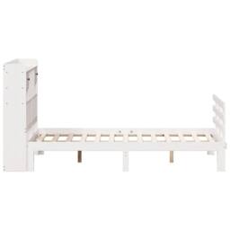 Berkfield Home Bookcase Bed without Mattress White 135x190 cm Double Solid Wood Pine - thumbnail 5