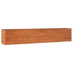 Berkfield Home Garden Raised Bed Rusty 240x40x45 cm Corten Steel in Brown - Size: 240 x 40 x 45 cm - thumbnail 3