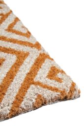 Orsina Filta Blue & White Geo Coir Doormat in Brown - Size: Small - thumbnail 2