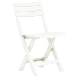 Berkfield Home Folding Garden Chairs 2 pcs Plastic White