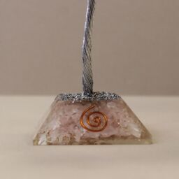KDMD Gemstone Tree with Organite Base - 160 Stone - Rose Quartz in Pink - thumbnail 3