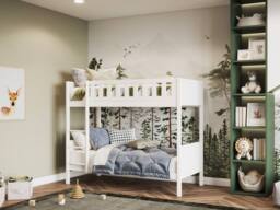 Flair Bea Shorty Bunk Bed in White - Size: Junior - thumbnail 2