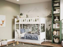 Flair Bea Shorty Bunk Bed in White - Size: Junior - thumbnail 6