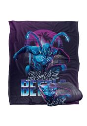 Blue Beetle (2023) Blanket, 152x127 cm City Protector Silky Touch Super Soft Throw Blanket in White - thumbnail 2