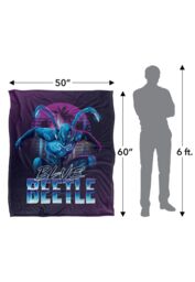 Blue Beetle (2023) Blanket, 152x127 cm City Protector Silky Touch Super Soft Throw Blanket in White - thumbnail 5
