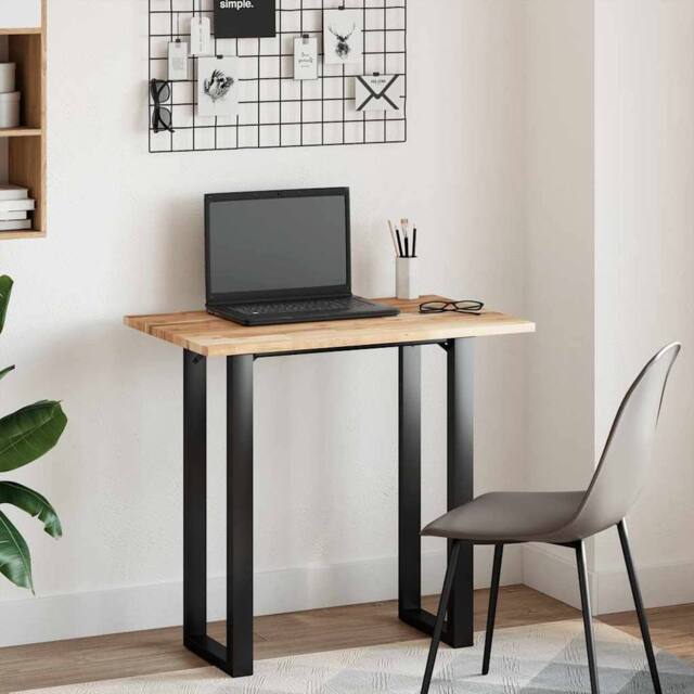 Berkfield Home Desk Top Untreated 80x50x2 cm Solid Wood Acacia in Brown - Size: 80 x 50 x 2 cm - image 1