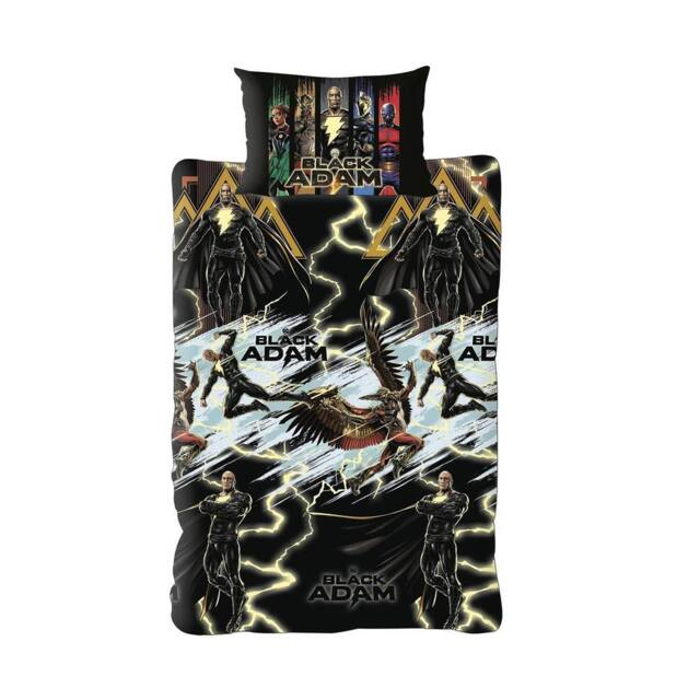 Black Adam Reversible Duvet Set - Size: Single - image 1