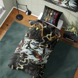 Black Adam Reversible Duvet Set - Size: Single - thumbnail 3