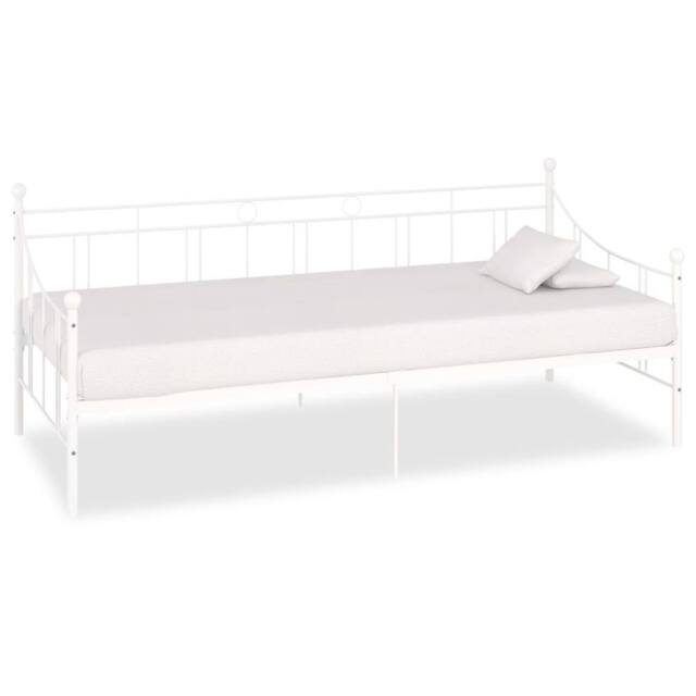 Berkfield Home Daybed Frame White Metal 90x200 cm - image 1