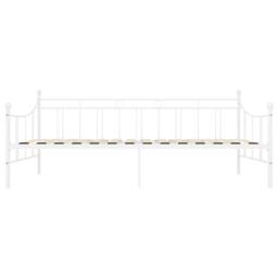 Berkfield Home Daybed Frame White Metal 90x200 cm - thumbnail 4